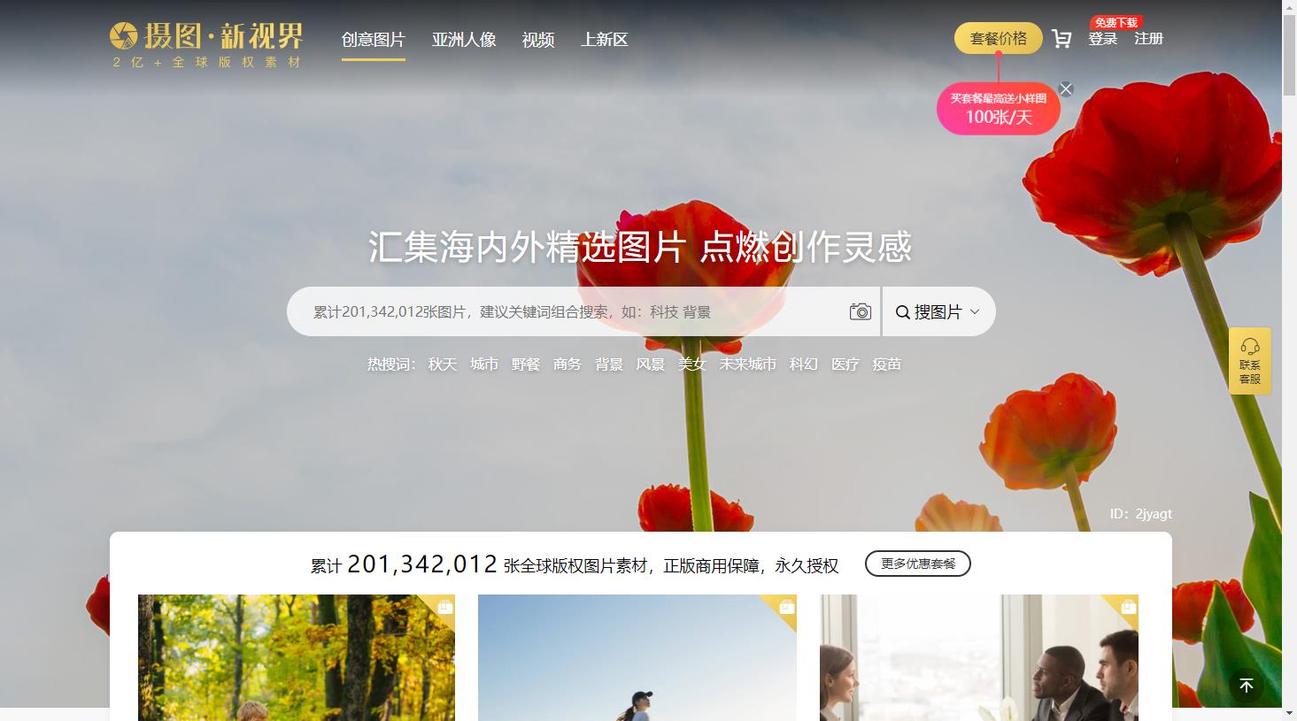 摄图新视界的图怎么下载无水印大图?代理图库与编号打乱的解决办法