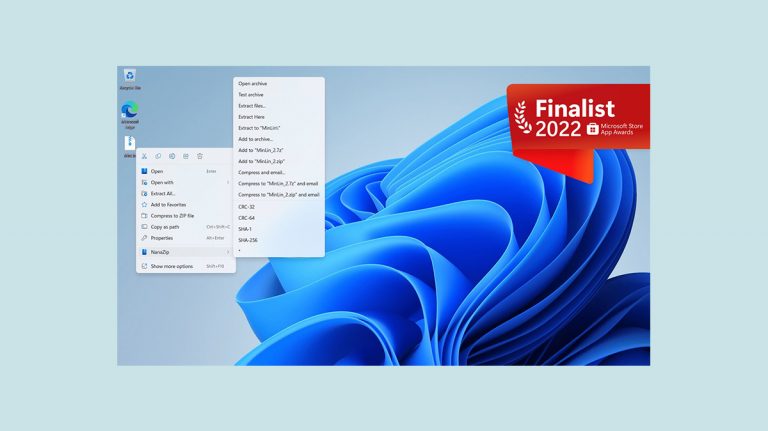 解压软件推荐NanaZip 免费开源的Win11