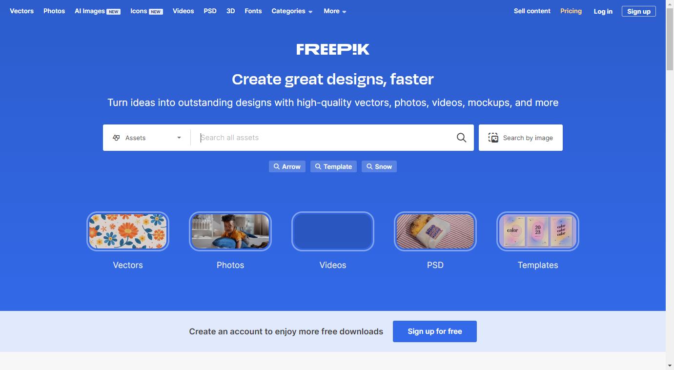 Freepik 素材怎么免费下载?皇冠素材、去水印与 4 种途径实测